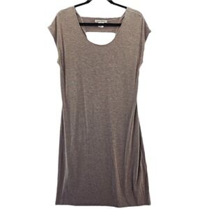 Beacon Cove Dress Womens Medium Short Sleeve Stretch Rayon Spandex Minimalist